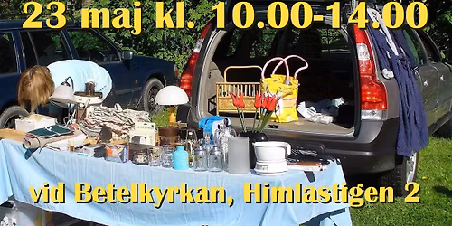 Bakluckeloppis 23 maj vid Betelkyrkan