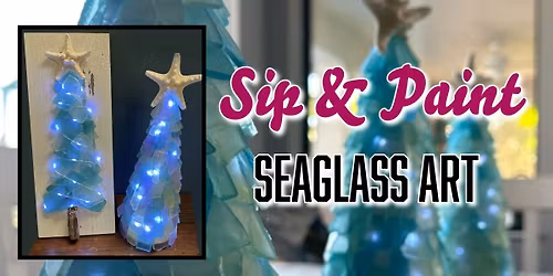 Sea Glass Christmas Trees Paint Party at The Doyle Hotel