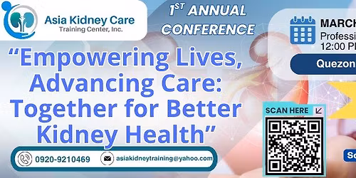 ANNUAL CONFERENCE: \u201cEmpowering Lives, Advancing Care: Together for Better Kidney Health,\u201d