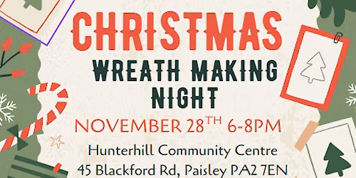 Christmas Craft & Wreath Making Night