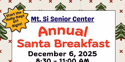 Annual Santa Breakfast - Holly Days Kick-off