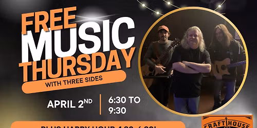 Three Sides at the Crafthouse Stage & Grill