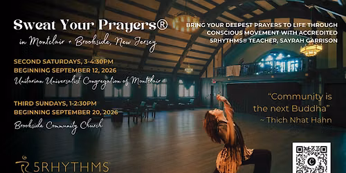 Sweat Your Prayers\u00ae: A 5Rhythms Movement Meditation in Montclair