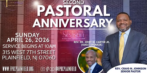 2nd Pastoral Anniversary Sunday Celebration Service