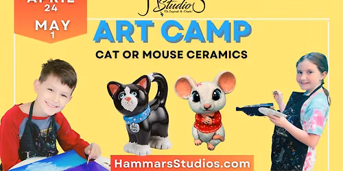 April Vacation Art Camp : Cat or Mouse Ceramics