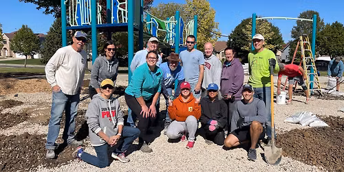Glacier Crossing Park Community Playground Build