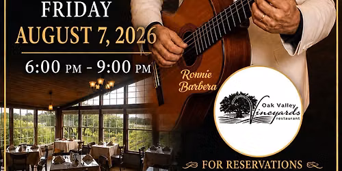 Ronnie Barbera Live At Oak Valley Vineyard