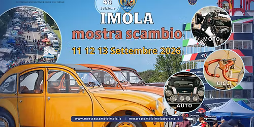 48\u00aa IMOLA MOSTRA SCAMBIO \ud83d\udef5\ud83d\ude97\ud83d\udeb2\u00ae\ufe0f