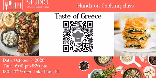 Taste of Greece Cooking Class