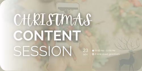 Christmas Content Day | Professional Photos + Reel for Businesses