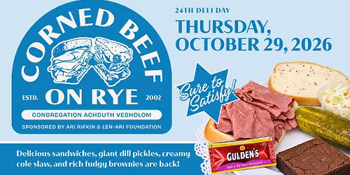 24th Corned Beef on Rye - Sure to Satisfy Fundraiser