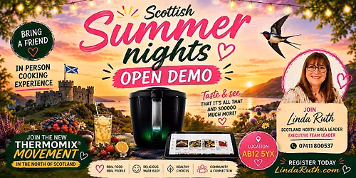Summer Nights Thermomix Open Demo \u2013  (AB12 5YX)