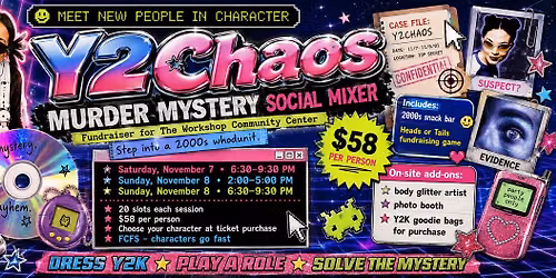 Y2Chaos Murder Mystery Mixer - Fundraiser