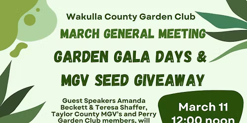 Garden Gala Days & MGV Seed Giveaway