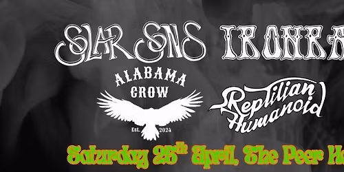 Solar Sons, Ironrat, Alabama Crow & Reptilian Humanoid @ The Peer Hat