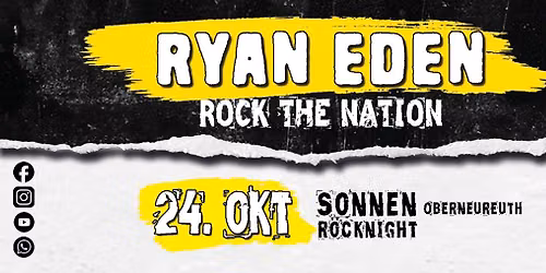 ROCKNIGHT mit RYAN EDEN im Gasthaus am Flugplatz