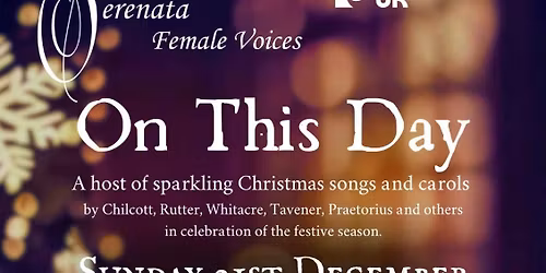 \u2018ON THIS DAY\u2019 - A host of sparkling Christmas songs and carols, in aid of Parkinson\u2019s UK