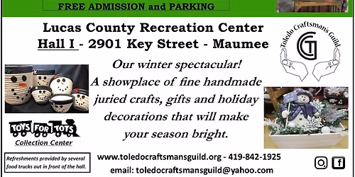 Crafts for Christmas 2026 presented by The Toledo Craftsman's Guild