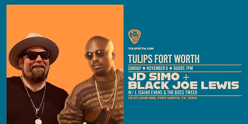 JD Simo + Black Joe Lewis at Tulips on 11\/8\/26