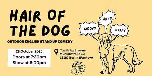 Hair of the Dog | English Stand-Up Comedy Open Mic in Berlin