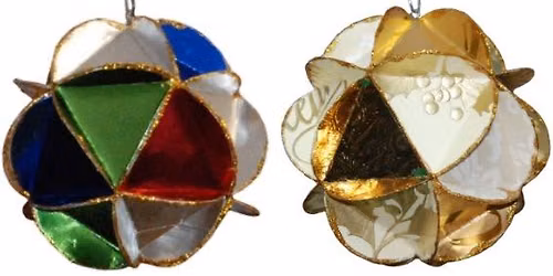 Nature-Based Geodesic Mobile Ornaments