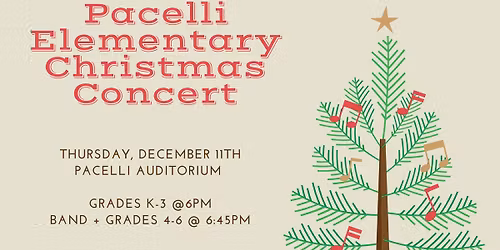 Pacelli Elementary Christmas Concert