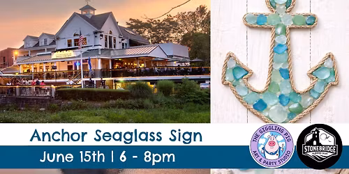 SOLD OUT Seaglass Anchor Sign