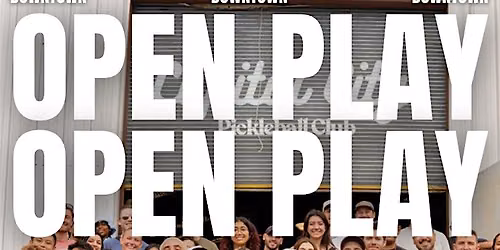RSVP through Sweatpals: Downtown Open Play | $15.00\/each
