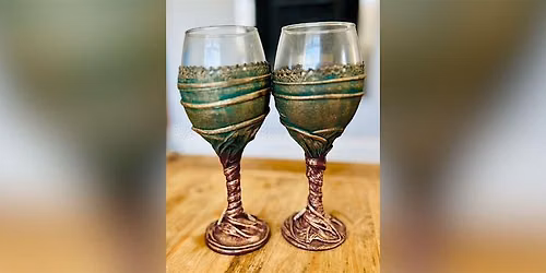 Powertex- make a decorated wine glass