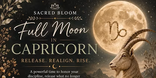 Full Moon Circle Moon in Capricorn