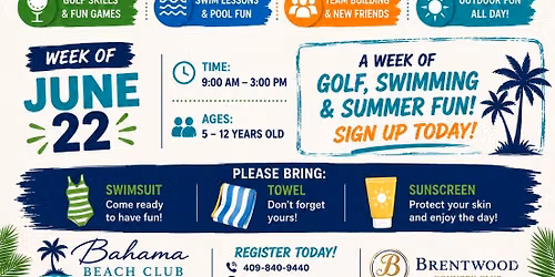 Golf \u26f3\ufe0f & Swim Camp