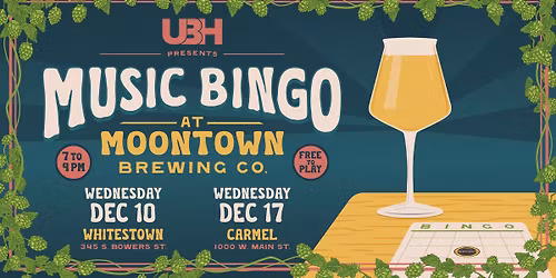 UBH Presents Music Bingo at Moontown Brewing Company