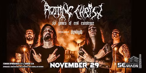 ROTTING CHRIST\/35 Years of Evil Existence w. Vermingod