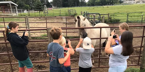 Photography, Mindfulness, & Horses for ages 7-14+, June 23rd, 9:30a-1:00p, 2026