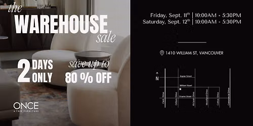 Once a Tree Warehouse Sale | Vancouver