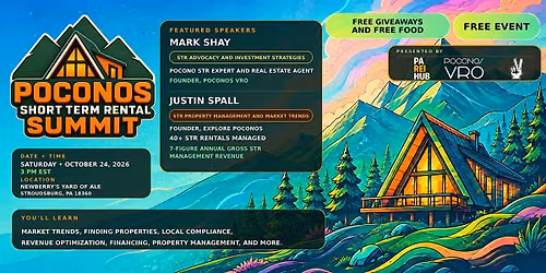 Poconos Short Term  Rental Summit (October 2026)