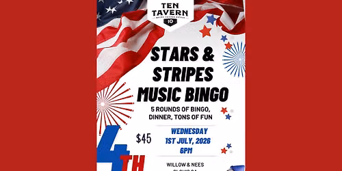 Stars & Strips Music Bingo