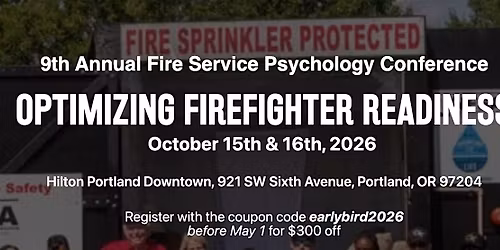 Ninth Annual Fire Service Psychology Association Event