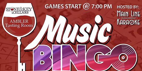 MUSIC BINGO @ Stone & Key Cellars