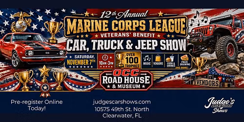 12th Annual Marine Corps League Car, Truck & Jeep Show 