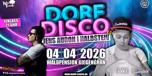 DORFDISCO 9.0 \\\\ mit Halbsteiv 