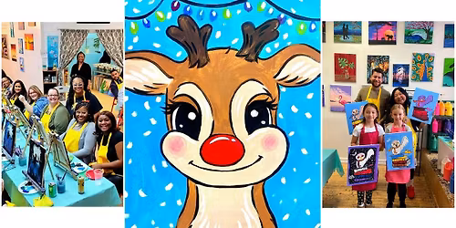 Family Painting Event - "Rudolph the Reindeer" (Open to Adults and Kids 6+)