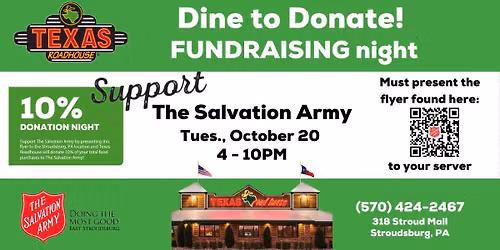 Texas Roadhouse Dine to Donate Night