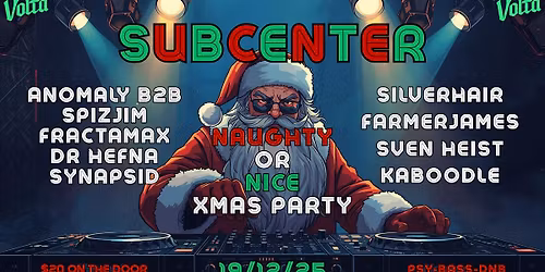 SUBCENTER Naughty or Nice XMAS party
