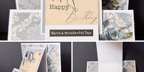 FRONT FOLD EASEL CARD CLASS - \u00a315\/\u00a317 per person - Starts at 10.30am