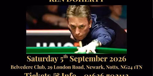 An evening of snooker with Ken Doherty