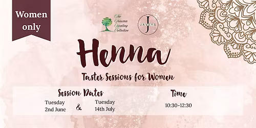 Henna Taster Sessions for Women