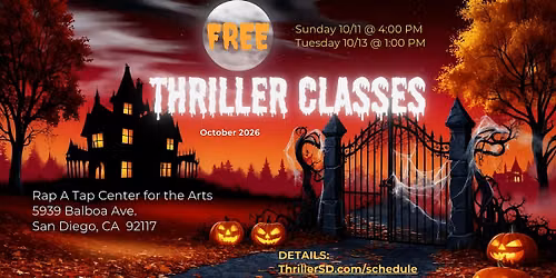 FREE Thriller Classes, Clairemont