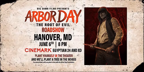 ARBOR DAY: The Root of Evil Roadshow - Hanover, MD - June 6, 2026 | 8 PM