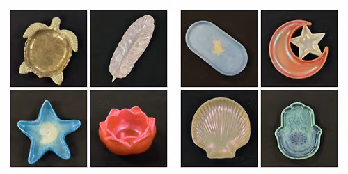 \u201cPainting\u201d with Mica Resin Trays - $35+